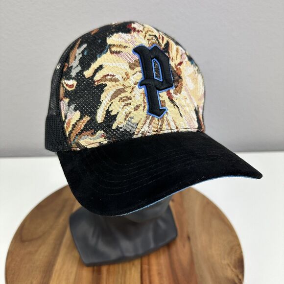 Porter Madeit Designer Limited Edition Trucker SnapBack Hat Velvet Crochet RARE￼ - Picture 1 of 6
